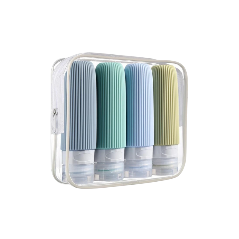 Refillable Silicone Travel Bottles Set