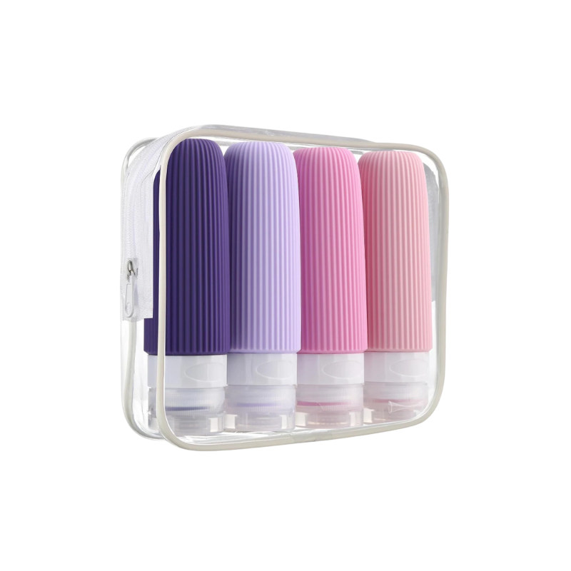 Refillable Silicone Travel Bottles Set