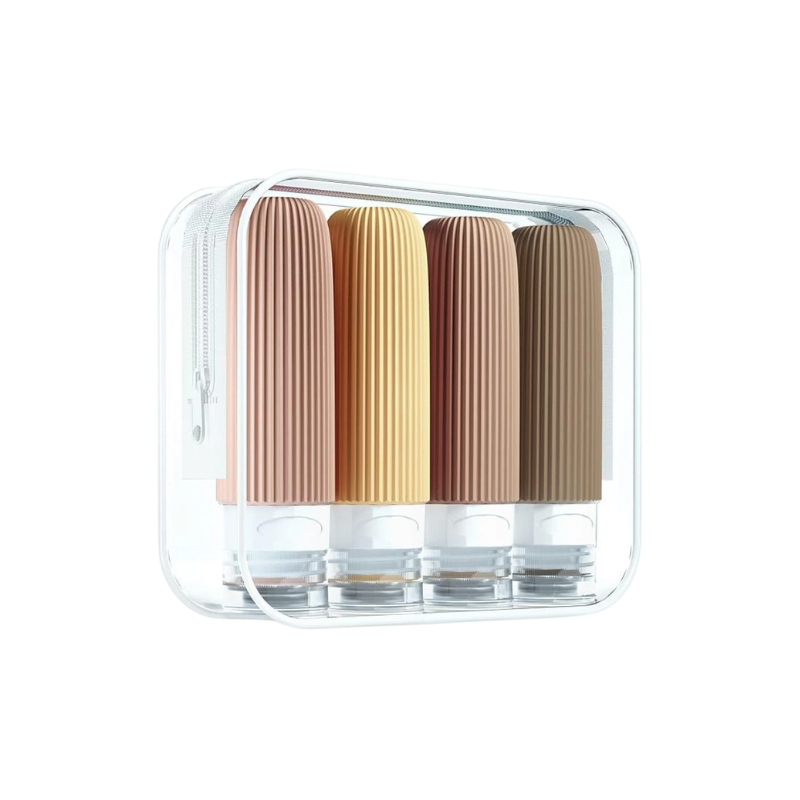 Refillable Silicone Travel Bottles Set
