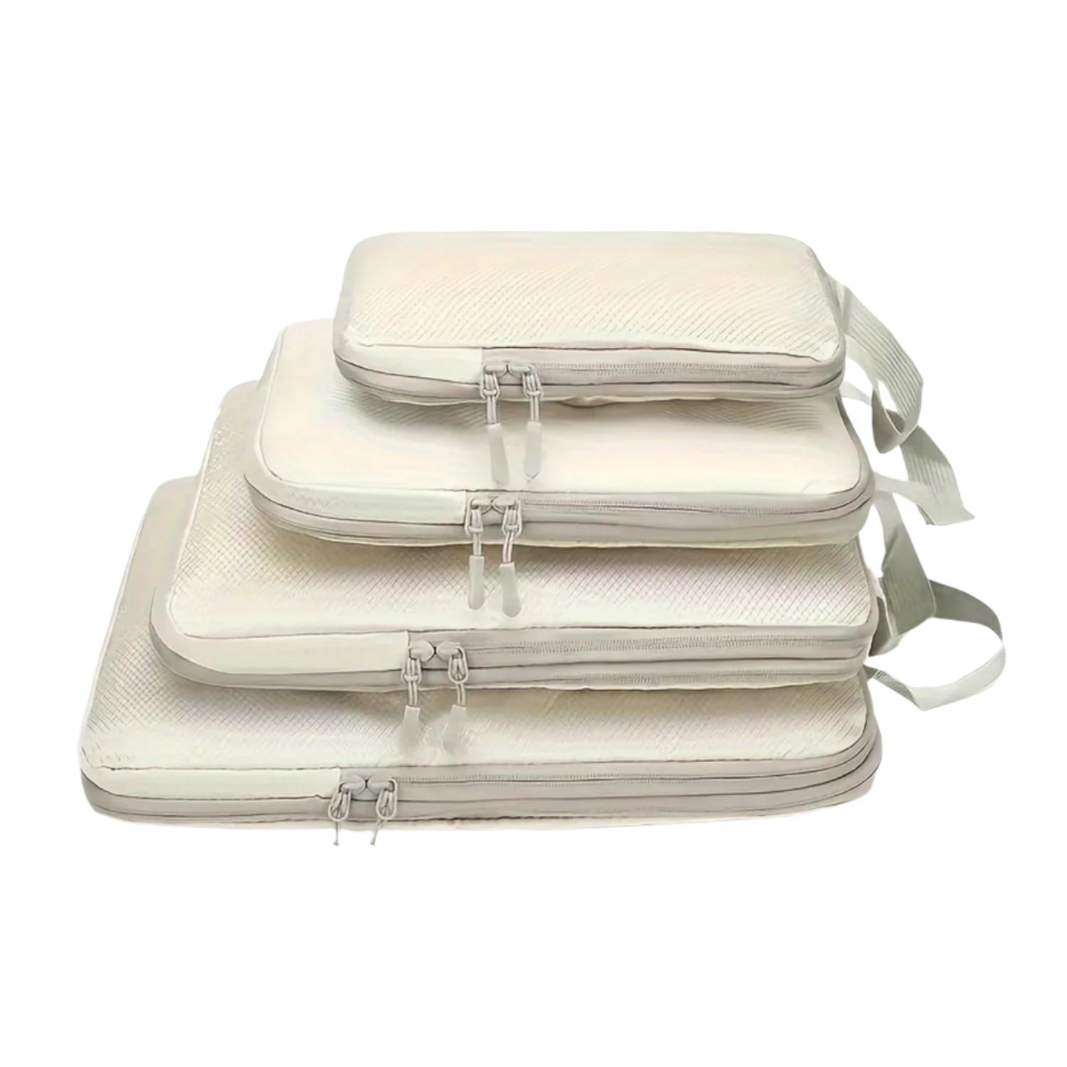 Compression packing cubes made of nylon with mesh lining
