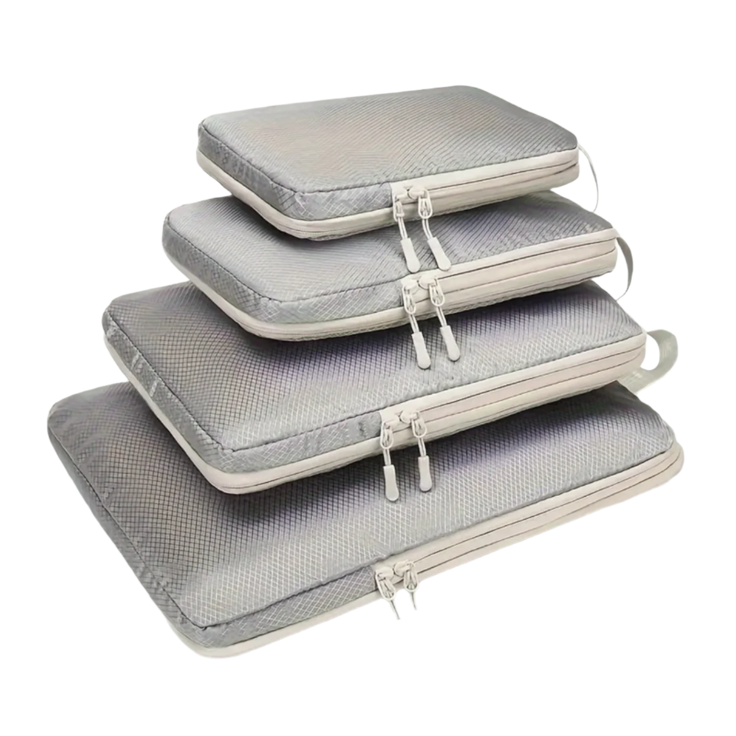 Compression packing cubes made of nylon with mesh lining