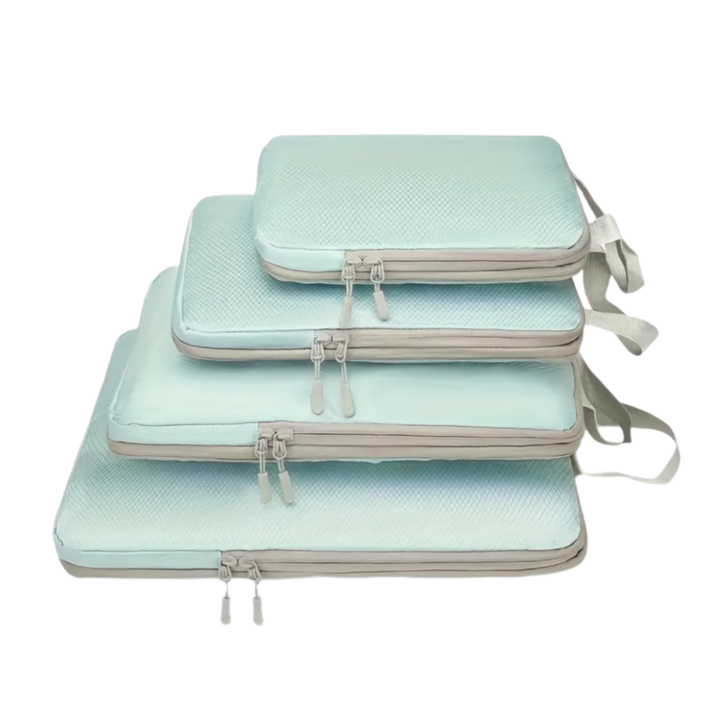 Compression packing cubes made of nylon with mesh lining