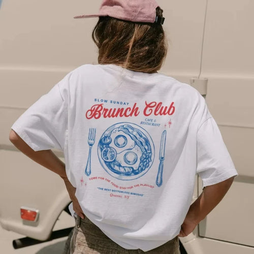 "Brunch Club" Cotton T-Shirt